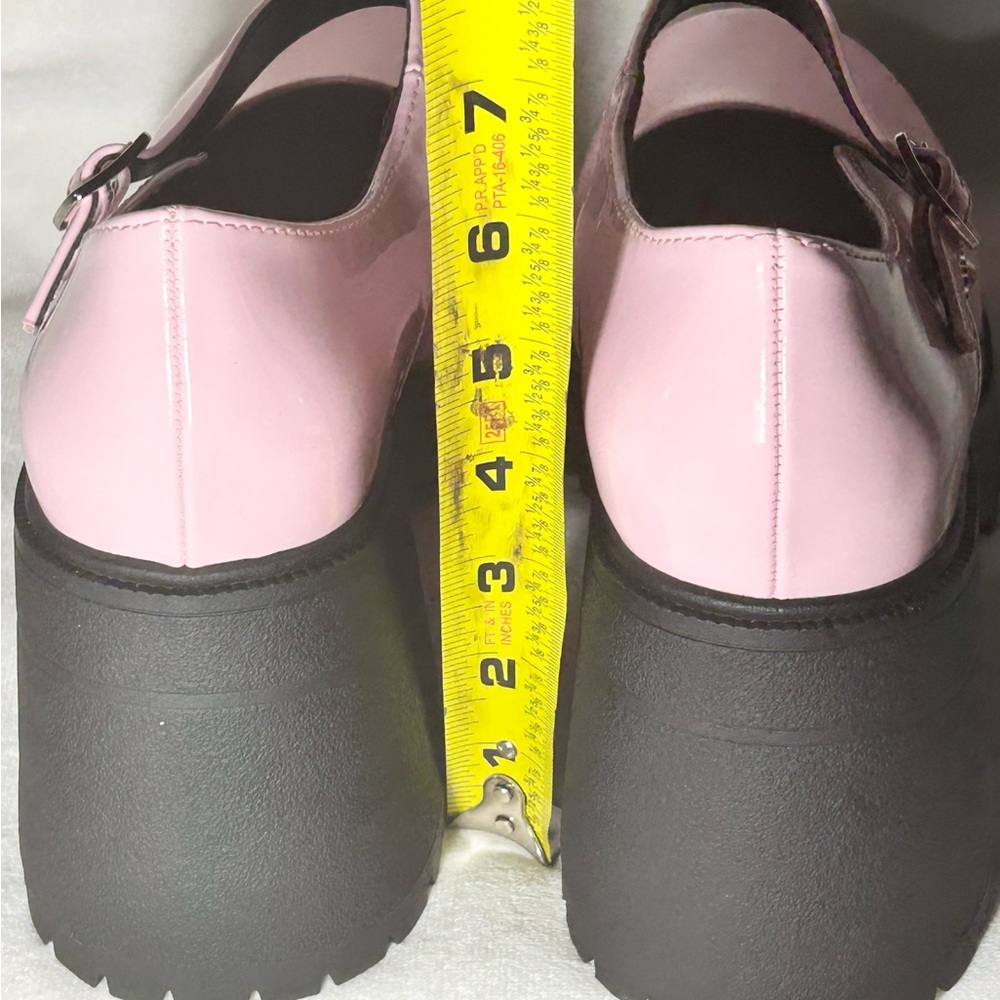 Soda Faby Pink Platform/Mary Jane  chunky heel size 8.5 - Picture 5 of 9